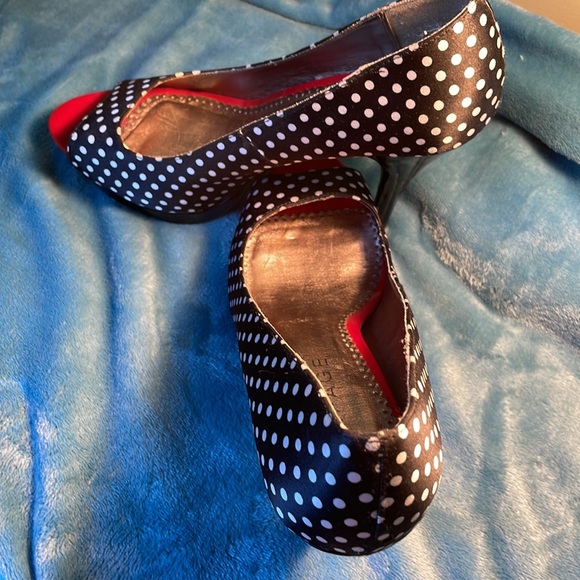 Rampage Black & White high heels Size 9 1/2 - Picture 10 of 12